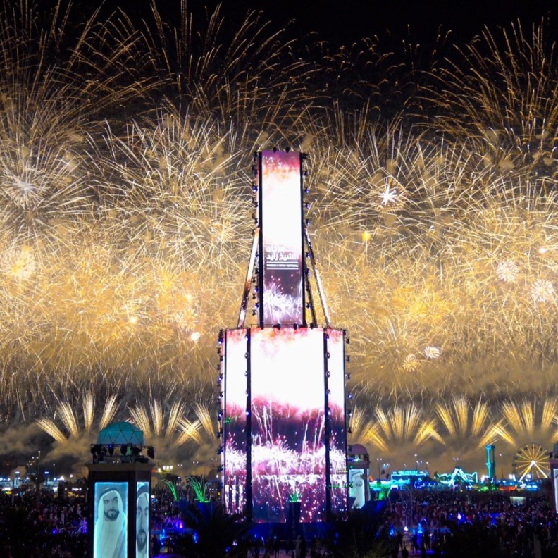 أضخم عرض لطائرات الدرون في مهرجان الشيخ زايد