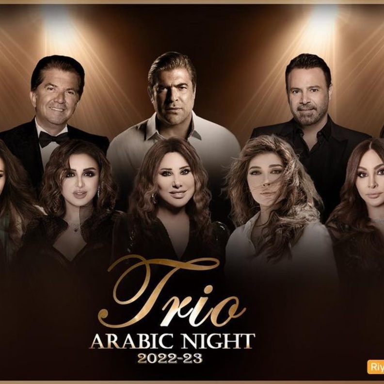 النجوم في حفل ليلة تريو العرب