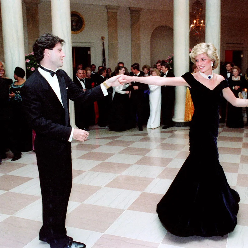 الأميرة ديانا Princess Diana وجون ترافولتاJohn Travolta
