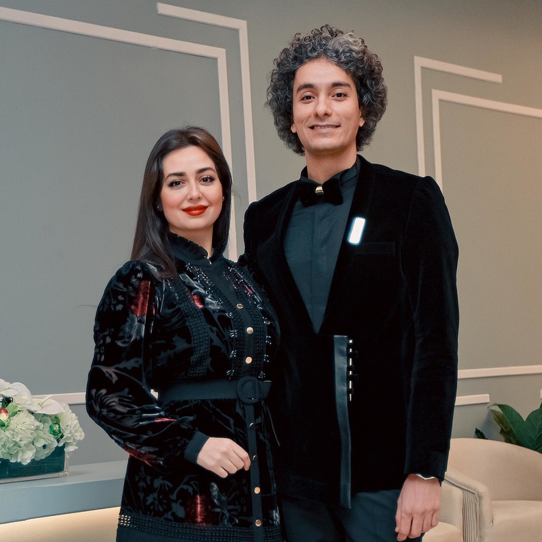 هبة مجدي وزوجها 