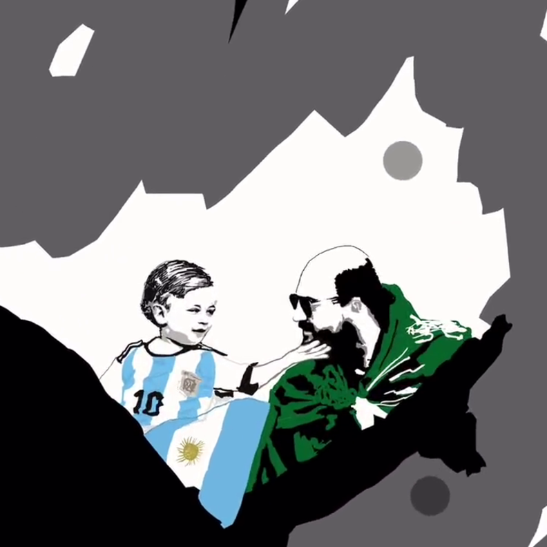 الفنانة الكويتية غيداء كرم تلخص أجمل لقطات المونديال عبر 24 رسمة 