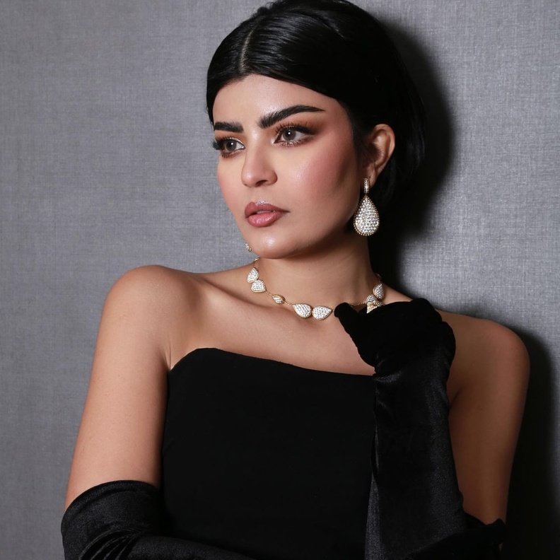 مكياج ميلا الزهراني في جوي أووردز - الصورة من حسابها على انستغرام