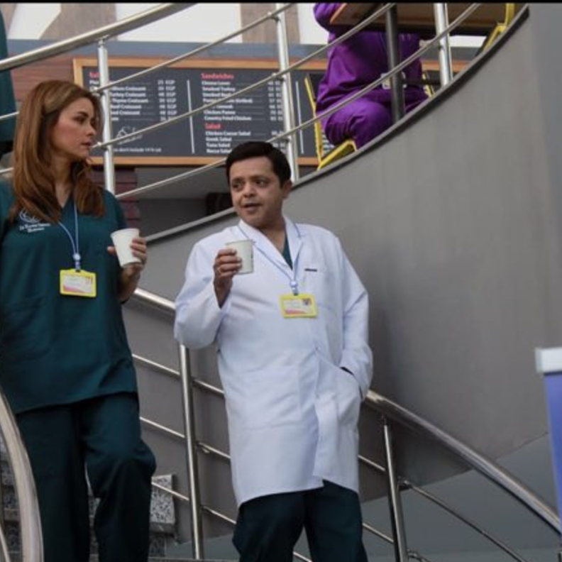 محمد هنيدي والممثلة نور