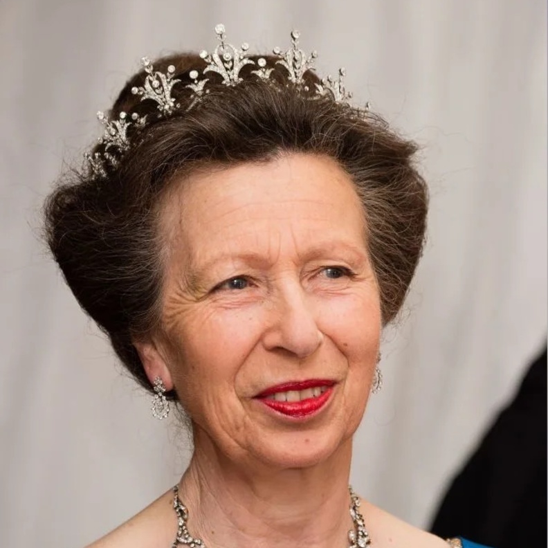 مناسبات ظهرت فيها الأمير آن بتاج ملكي