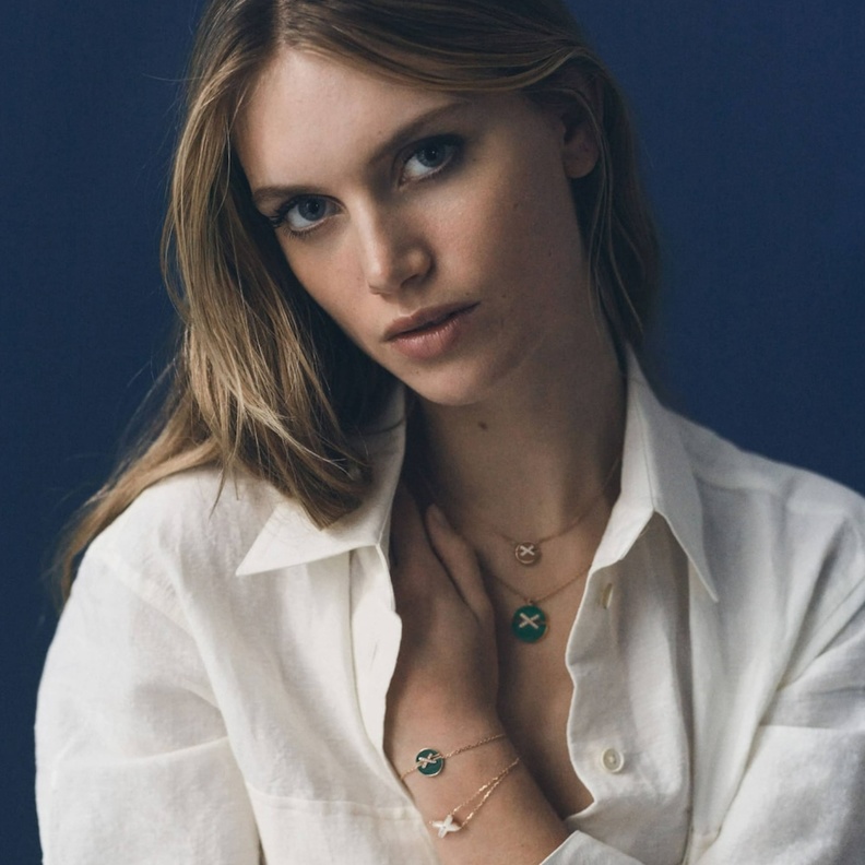 عقد وسوار مرصعان بالملاكيت من مجموعة Jeux de Liens من شوميه Chaumet