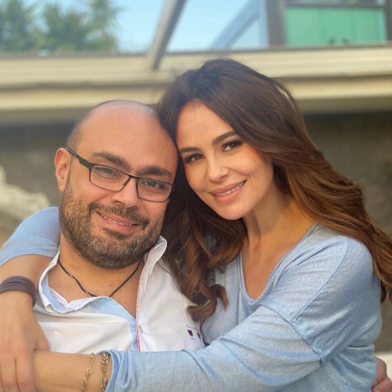 كارول سماحة مع زوجها