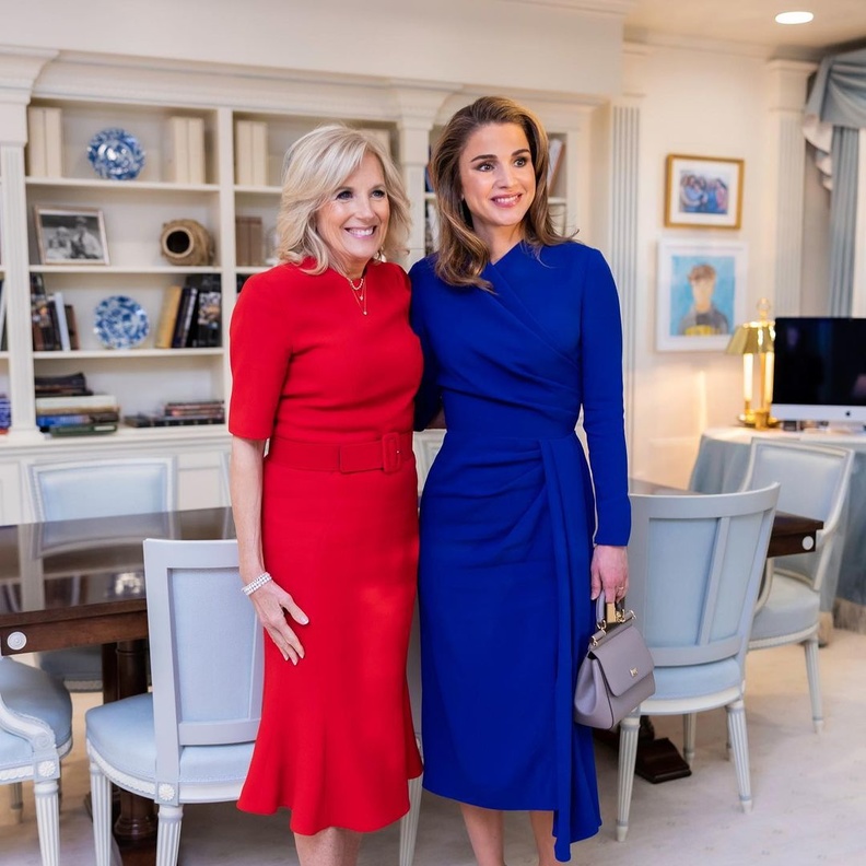 الملكة رانيا تلتقي بالسيدة الأمريكية الأولى في أحدث ظهور رسمي لها