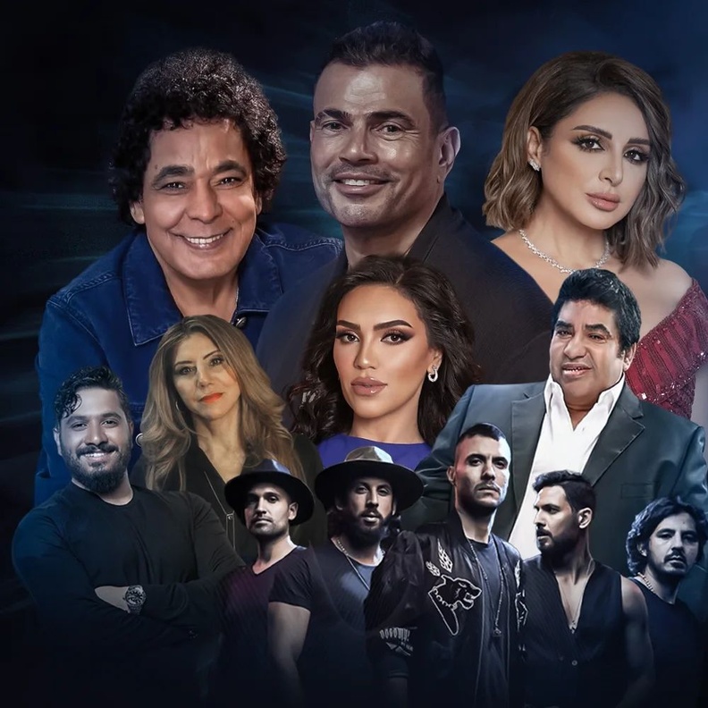 النجوم في حفل هاني شنودة