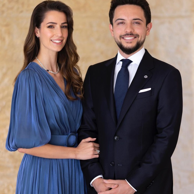 رجوة آل سيف وولي عهد الأردن الحسين بن عبد الله الثاني