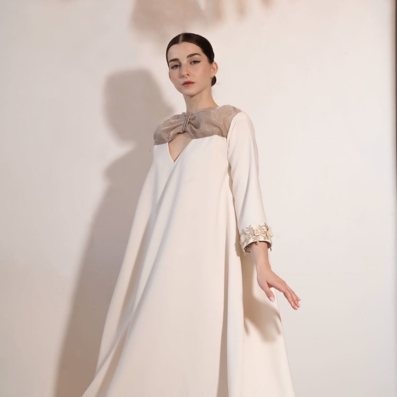 تصميم قفطان من مجموعة رمضان والعيد من المصممة الاء احمد