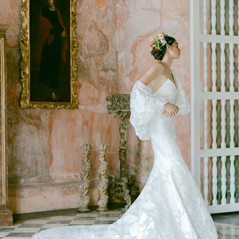 فساتين زفاف صيفية@moniquelhuillier