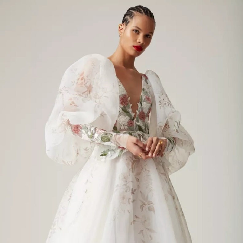 فساتين زفاف مع أكمام منفوخة 2023@hermionedepaula