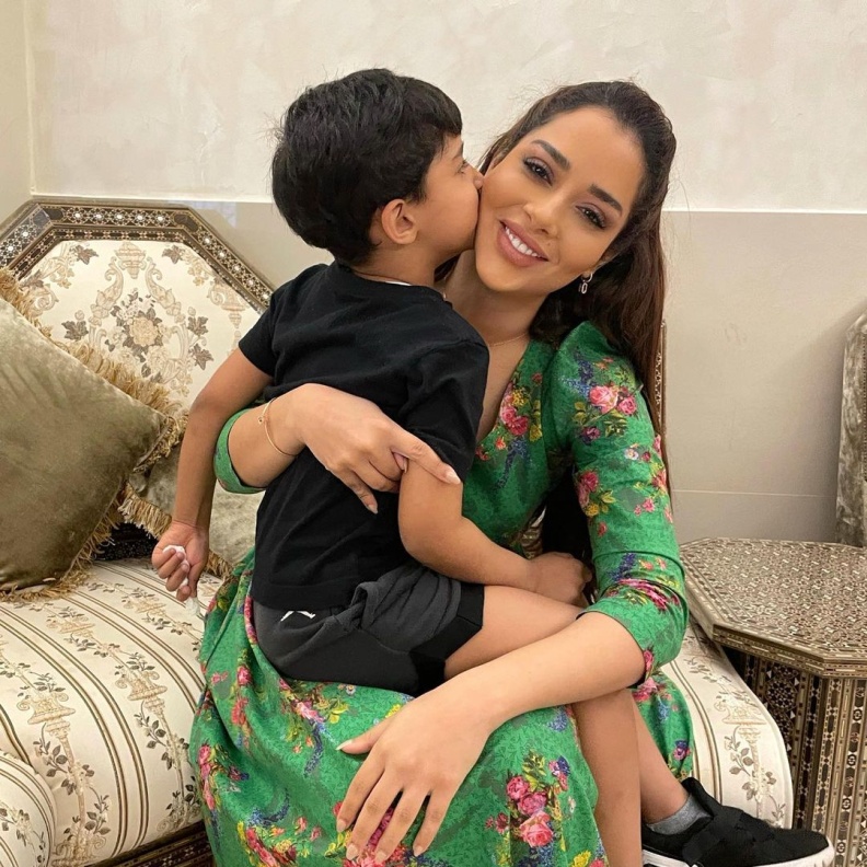 بلقيس وابنها تركي