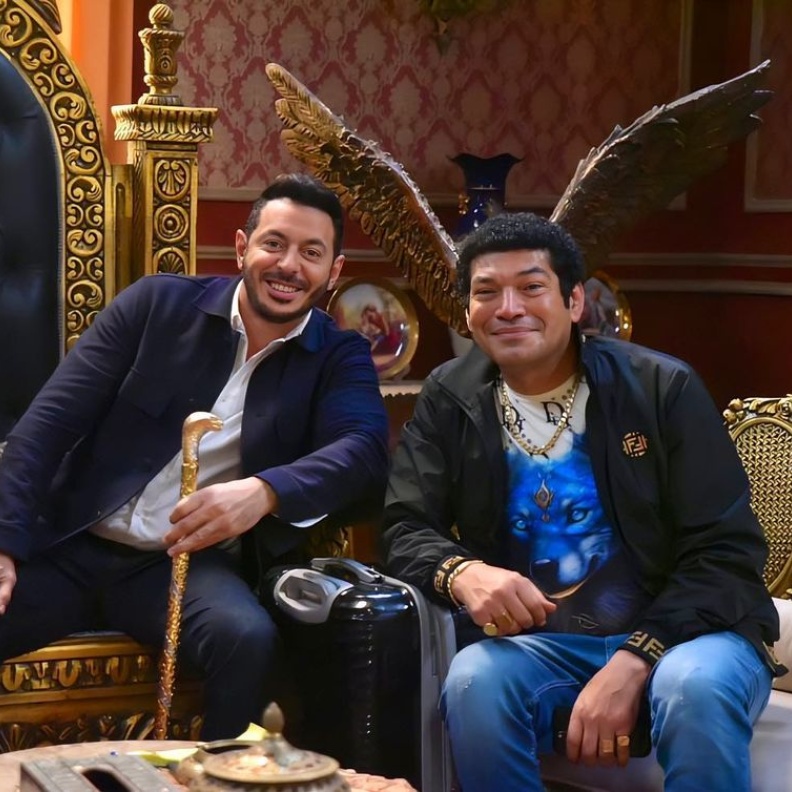 مصطفى شعبان وباسم سمرة