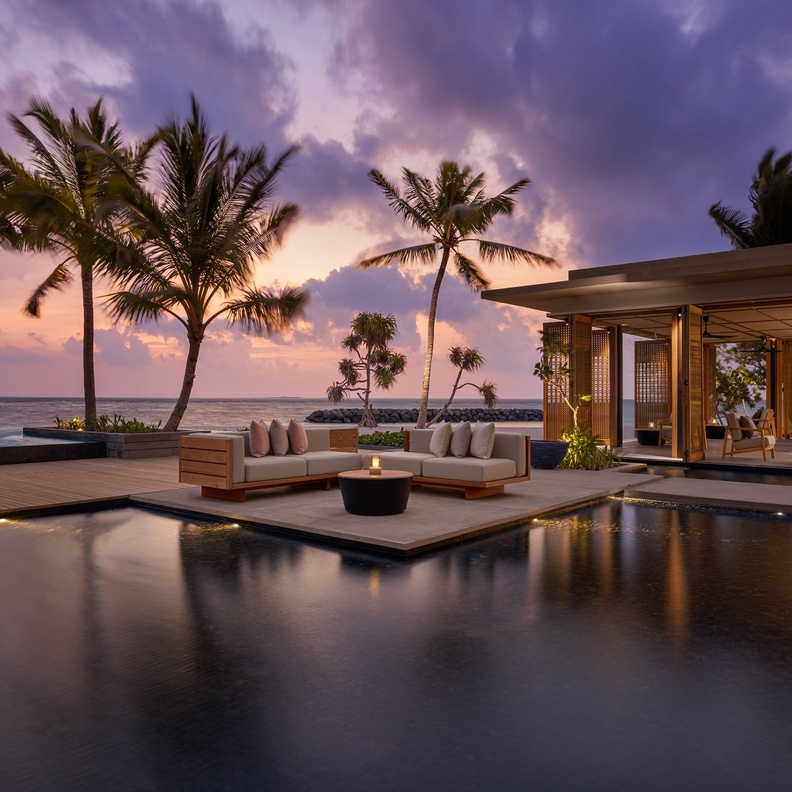 سافري وسط أحضان الطبيعة والمياه المالديفية الفيروزية  في فندق Alila Kothaifaru Maldives