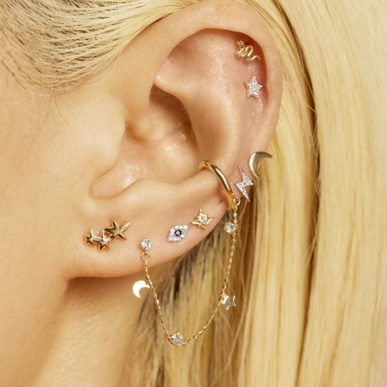 أجمل موديلات أقراط بيرسنغ من أشهر الماركات