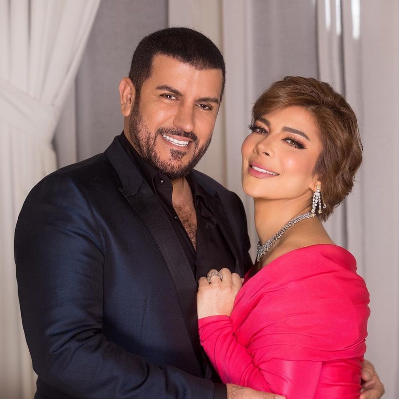 اصالة نصري مع زوجها فائق حسن