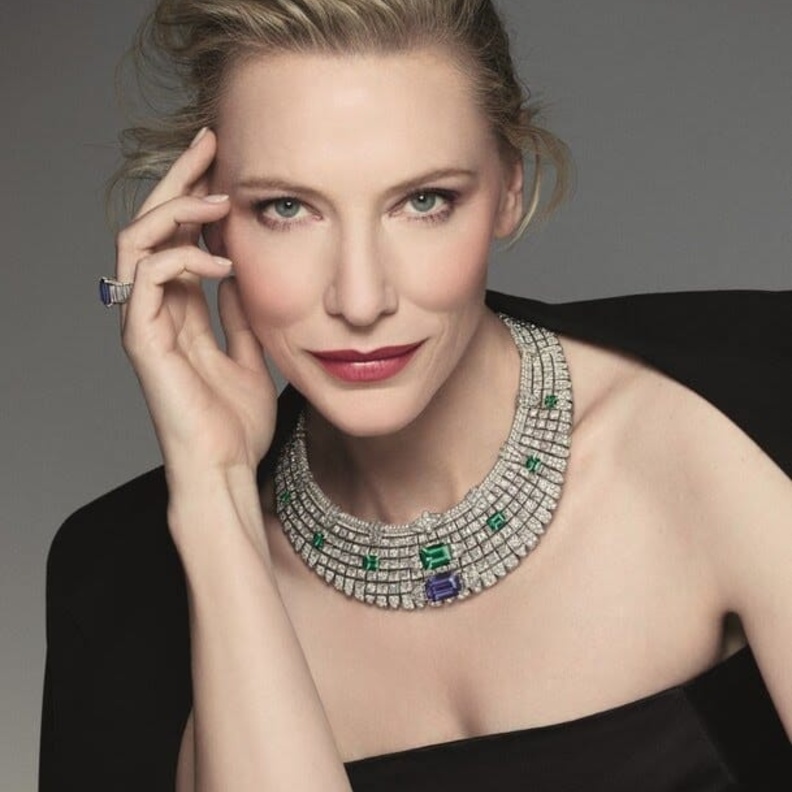 مجوهرات كيت بلانشيت Cate Blanchett.. قطع مليئة بالفخامة على السجادة الحمراء