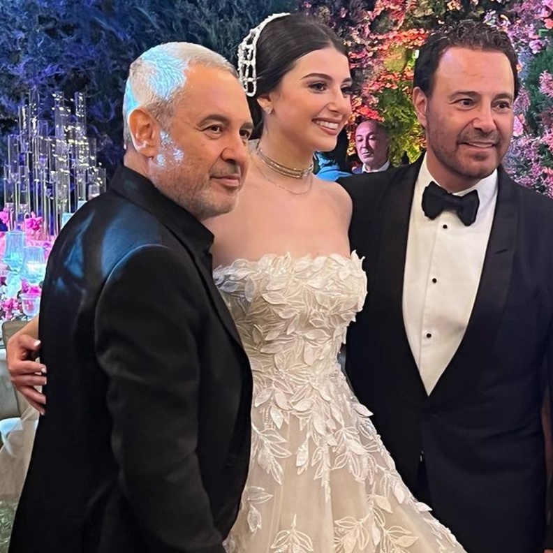 الفنان عاصي الحلاني احتفل بزفاف ابنته