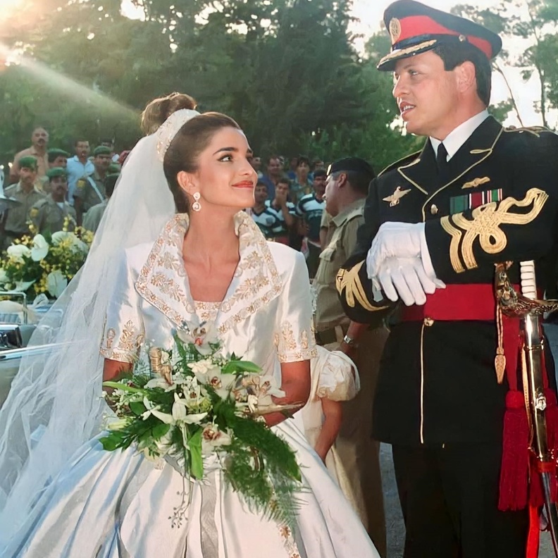 قبل  حفل الزفاف.. أجمل الصور من زفاف الملك عبدالله والملكة رانيا