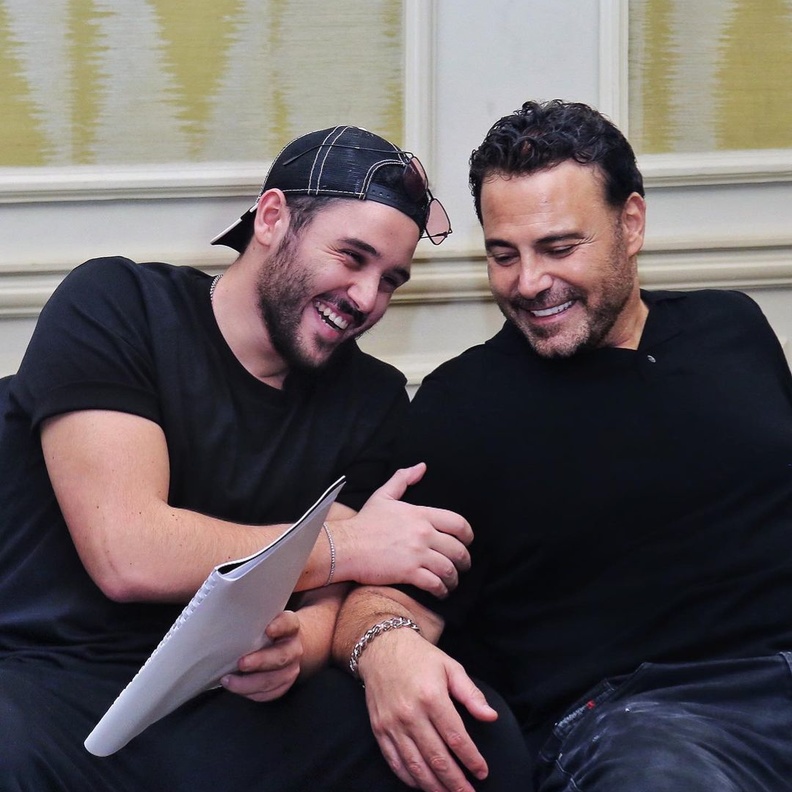 عاصي الحلاني وابنه 