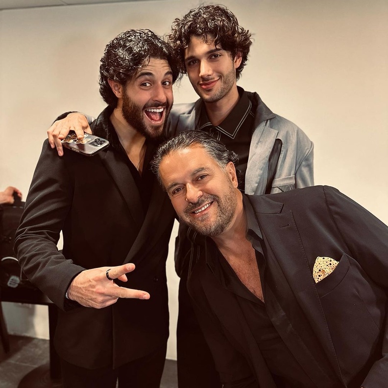 راغب علامة مع أبنائه