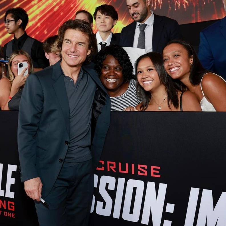 توم كروز في عرض Mission impossible 7