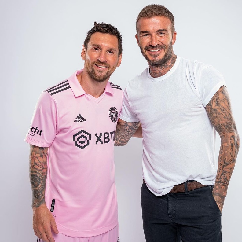 ديفيد بيكهام وميسى