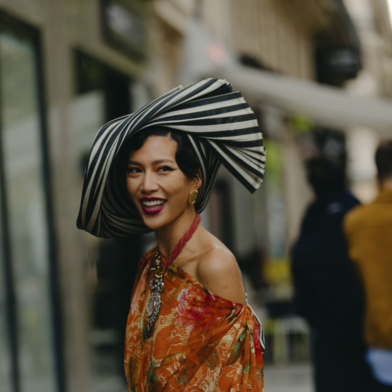 إطلالة لافتة من Street style