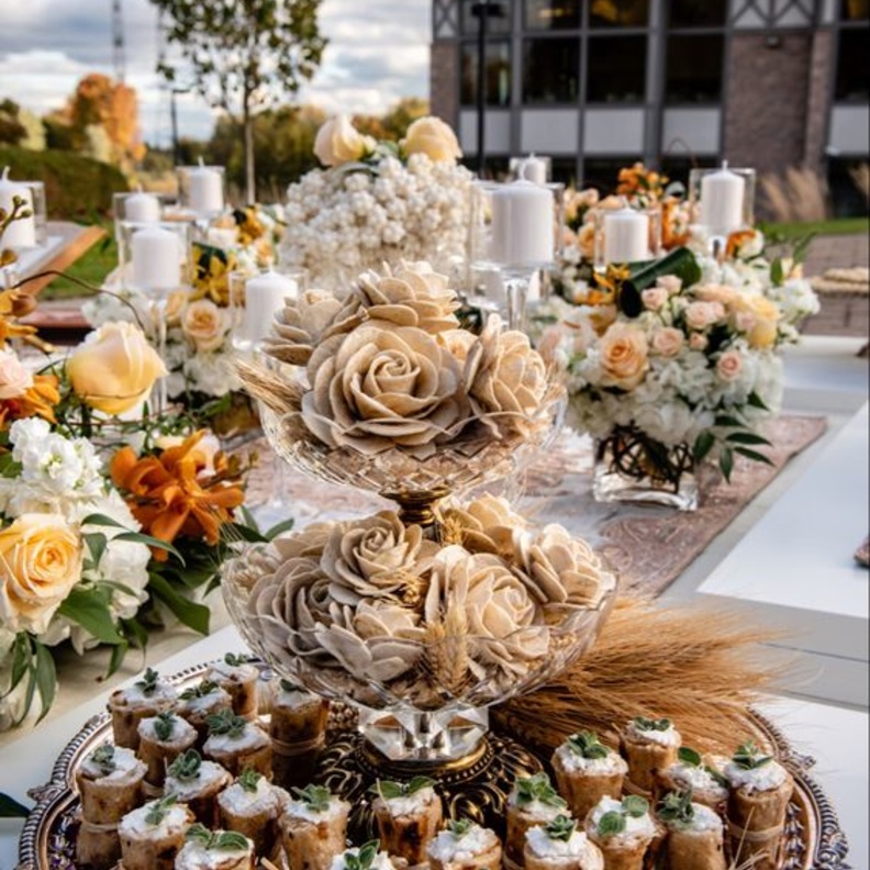 أنواع بوفيه الزفاف