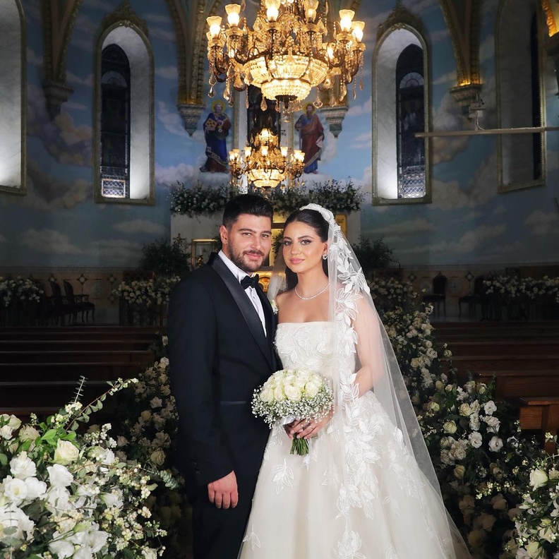 نيكول مزهر احتفل بزفافه في اغسطس