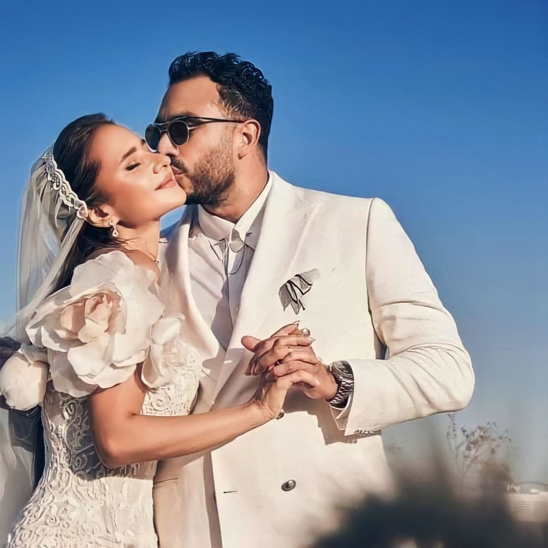 نيللي كريم احتفلت بزفافها في اغسطس 2021