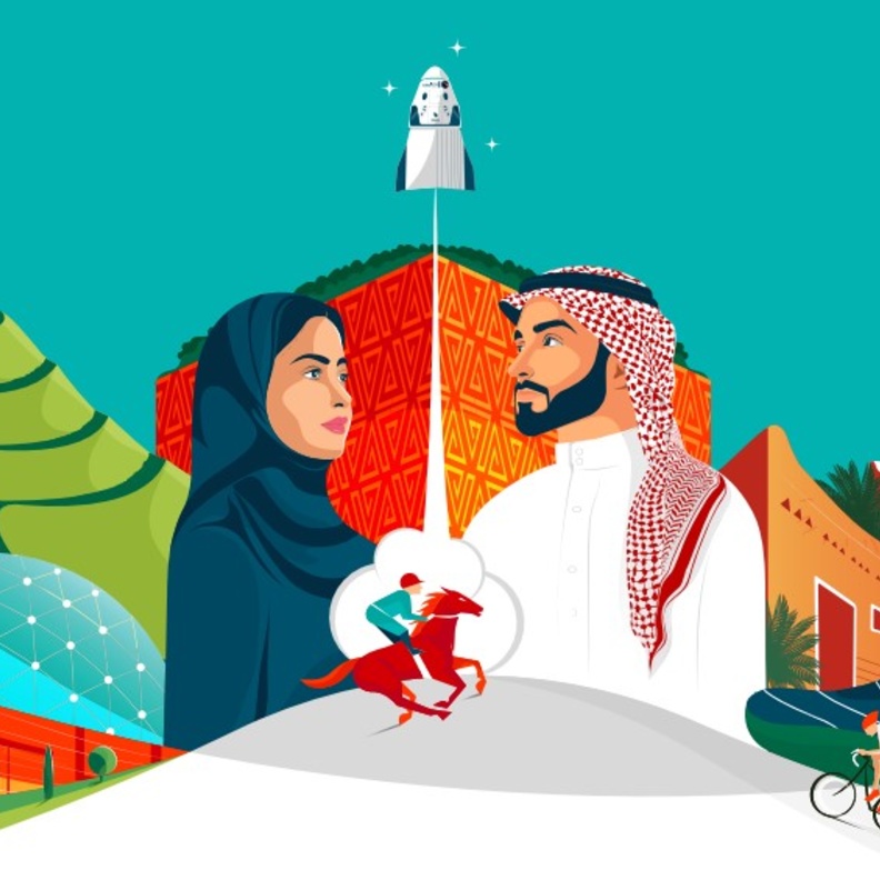 نحلم ونحقق.. أبرز مشاريع الهوية الجديدة لليوم الوطني السعودي الـ93