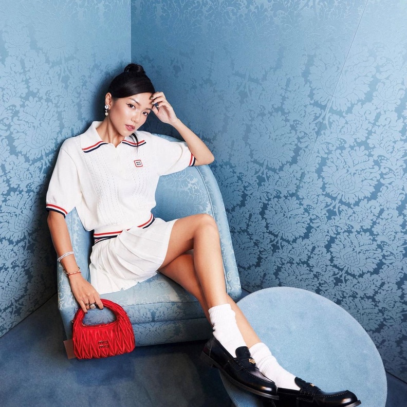 تنورة التنس من ميو ميو