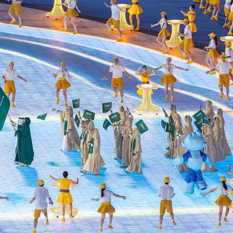 نحلم ونحقق.. علم المملكة يرفرف في دورة الألعاب الآسيوية "هانغتشو 2022"