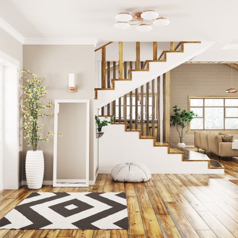 أفكار ديكورية لتصميم السلالم والممرات بمنزلك