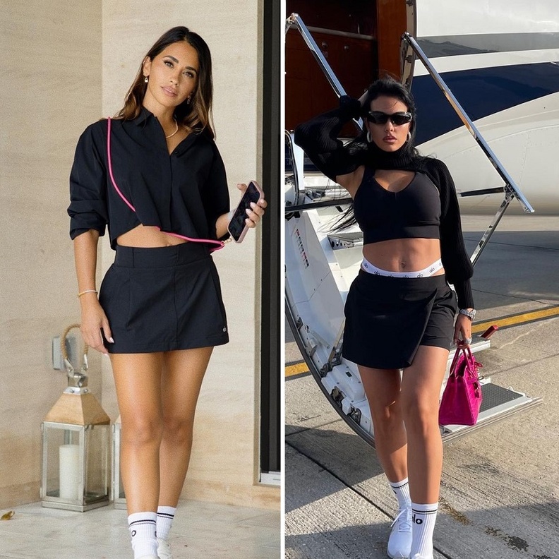 إطلالات كاجوال متشابهة بين جورجينا رودريجيز وأنتونيلا روكوزو ..أيهما أكثر أناقة؟