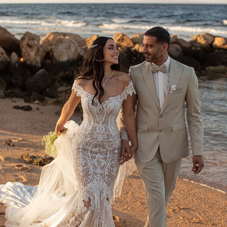 محمد فراج وبسنت شوقي- انستغرام محمد