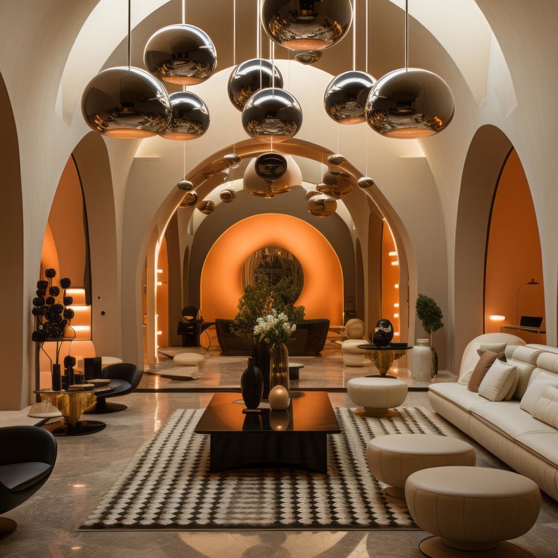 الأقواس في ديكورات منازل إسلامية