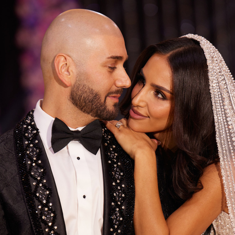 زفاف المطرب اللبناني مساري والمؤثرة الكندية سحر غوليستاني