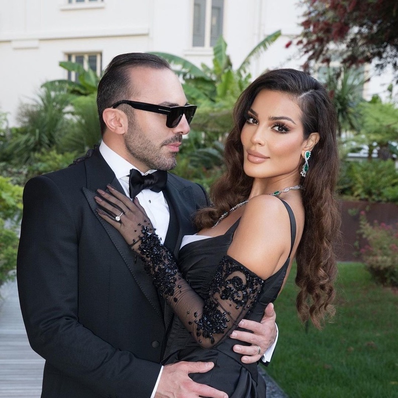 نادين نسيب نجيم وخطيبها