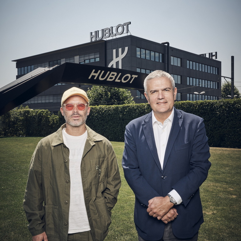 Hublot CEO Ricardo Guadalupe and Hublot Ambassador Daniel Arsham
