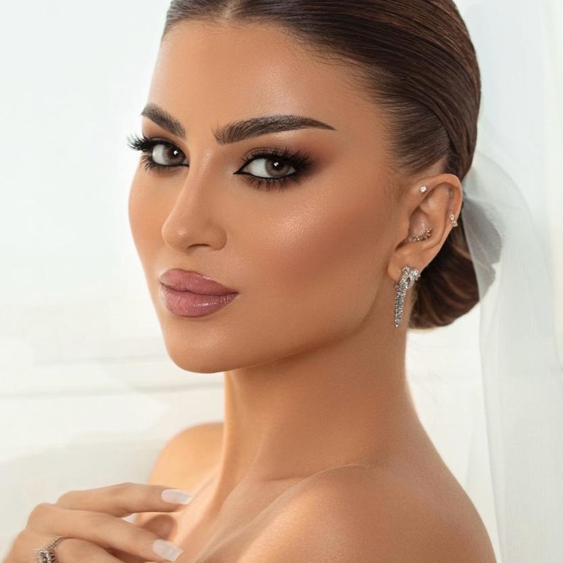 مكياج عروس من خبيره المكياج السعودية معاني المجراد