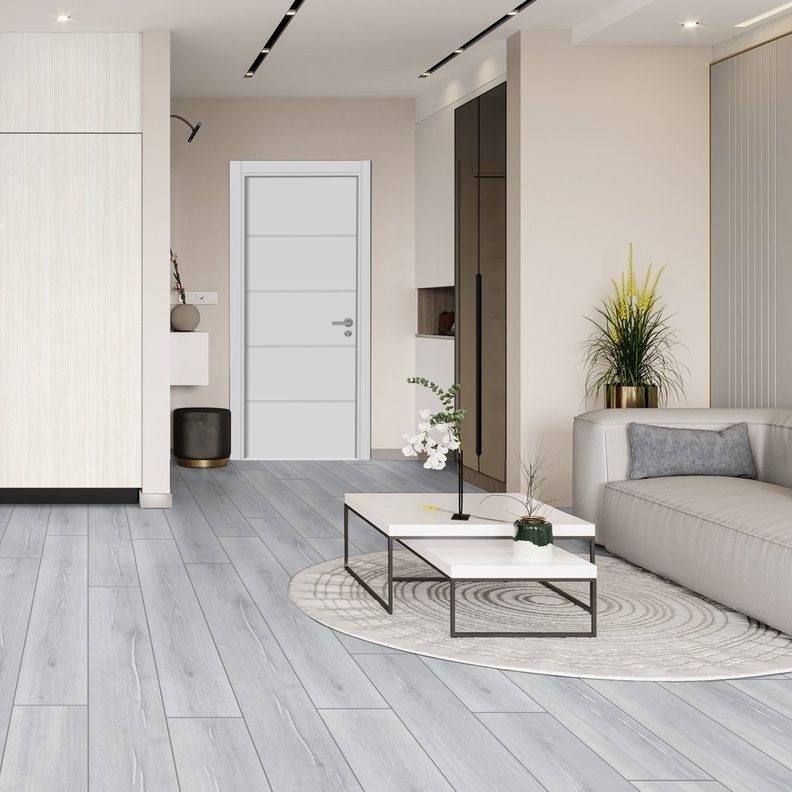 أرضيات لامينيت باللون الرمادي الفاتح