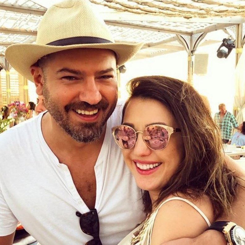 كندة علوش مع زوجها في اسوان خلال شهر العسل