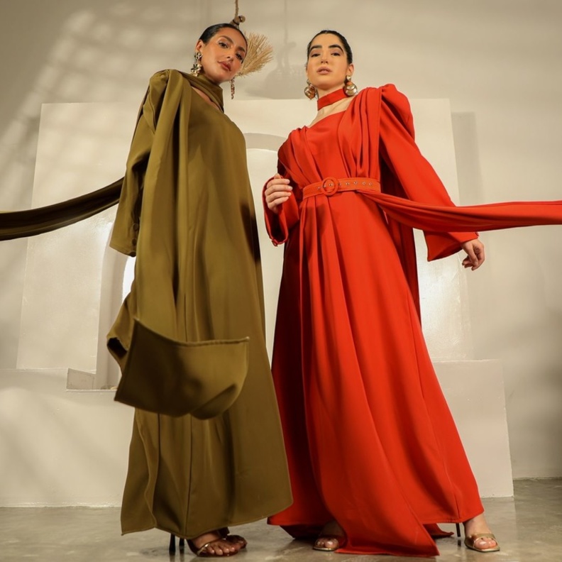 من تصاميم المصممة هبة فراش - تم استلام الصورة من المصممة