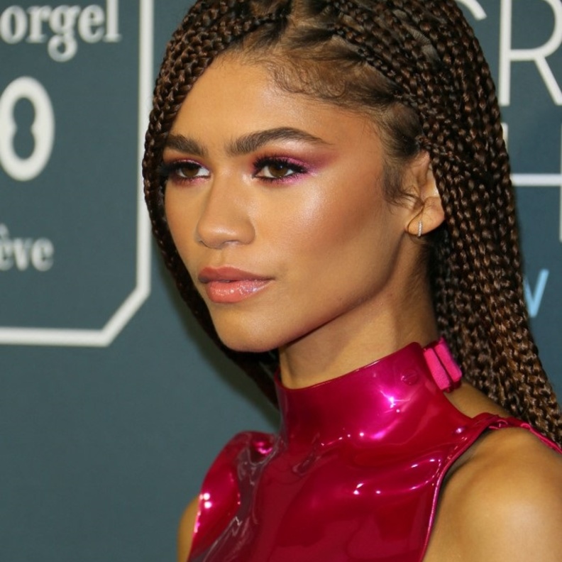 رسمات مكياح ملون وزهري بأسلوب- رئيسي Zendaya