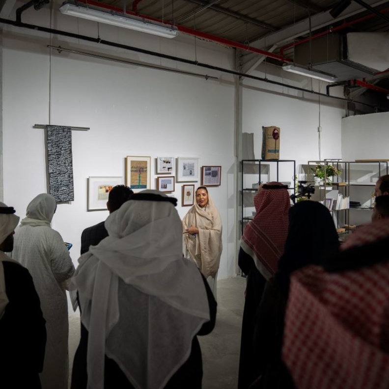 من فعاليات افتتاح مساحة مسند في حي جاكس بالدرعية