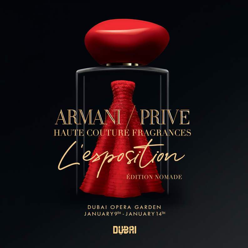 معرض عطور أرماني بريفيه ينطلق في دبي بنسخته "L’Exposition Édition Nomade"