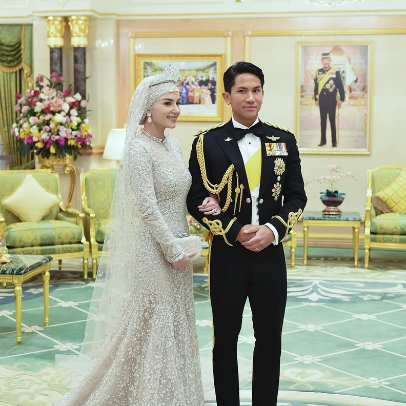 حفل اسطوري ختم مراسم عقد قران الأمير عبد المتين وأنيشا روزنا